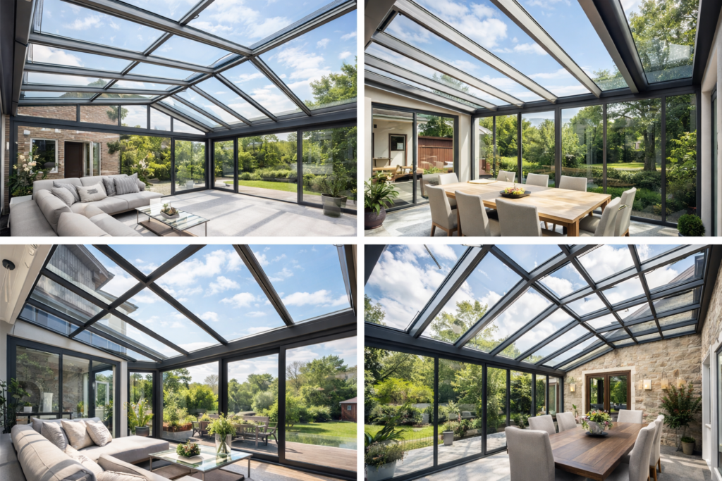 kış bahçesi cam sistemleri modelleri cam çatı ve tavan sistemleri örnekleri