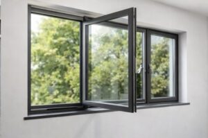 alüminyum doğrama pencere açılır kanatlı sistem çift cam model
