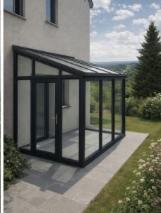 kış bahçesi modeli dış cephe cam sistem uygulaması