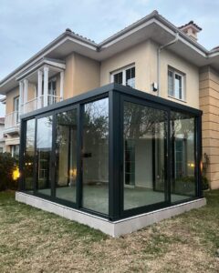 hebeschiebe sürme cam kış bahçesi sistemi modern alüminyum doğrama