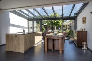 Bahçeşehir kış bahçesi modeli cam tavan alüminyum sistem