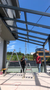 kış bahçesi alüminyum sistem kurulumu ve montaj aşaması