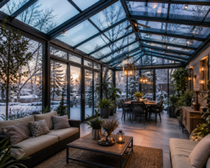 Kızılören pergola kış bahçesi cam tavan sistemi