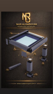 oval oluklu kış bahçesi profil detayı ve birleşim yapısı