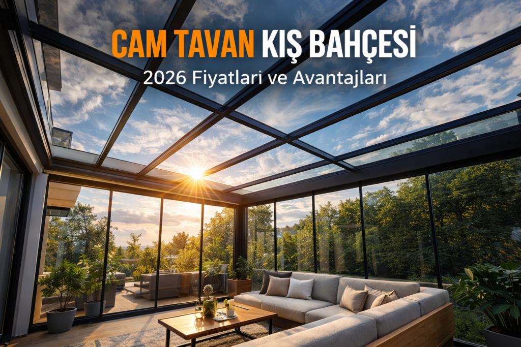 iç mekan cam tavan kış bahçesi sistemi modern tasarım