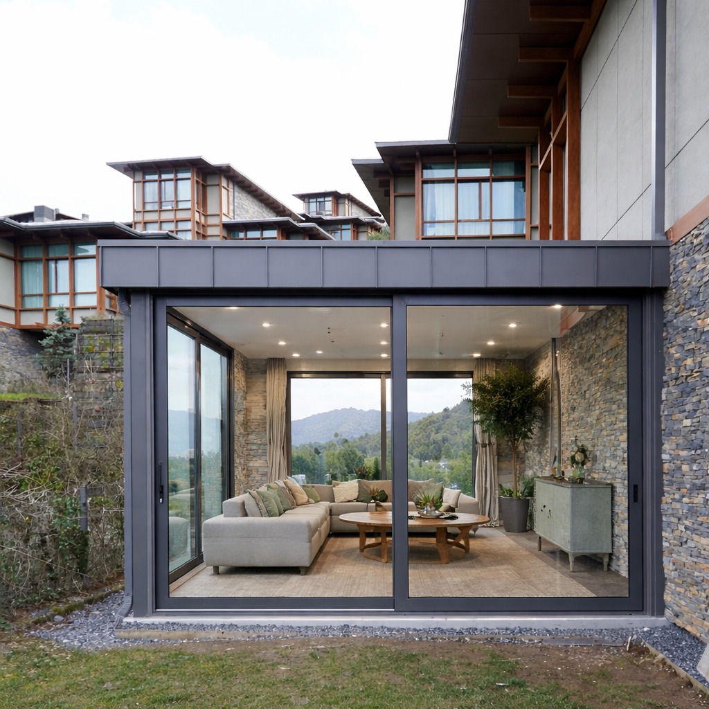 Düşler Vadisi Riva kış bahçesi cam kış bahçesi uygulaması