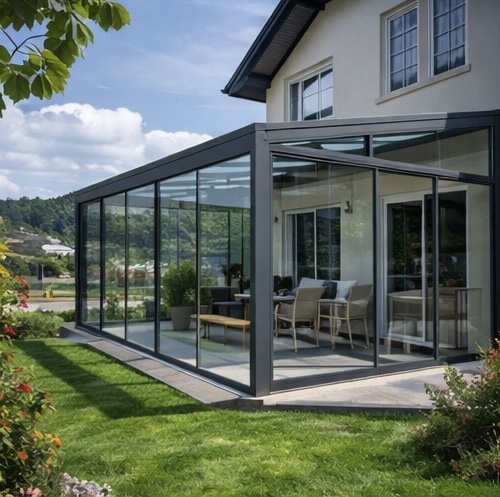 beykoz kış bahçesi modelleri eğimli çatı kış bahçes