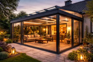 alüminyum kış bahçesi modelleri modern cam sistem