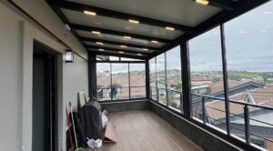 sandviç panel kış bahçesi kapalı balkon çatı sistemi
