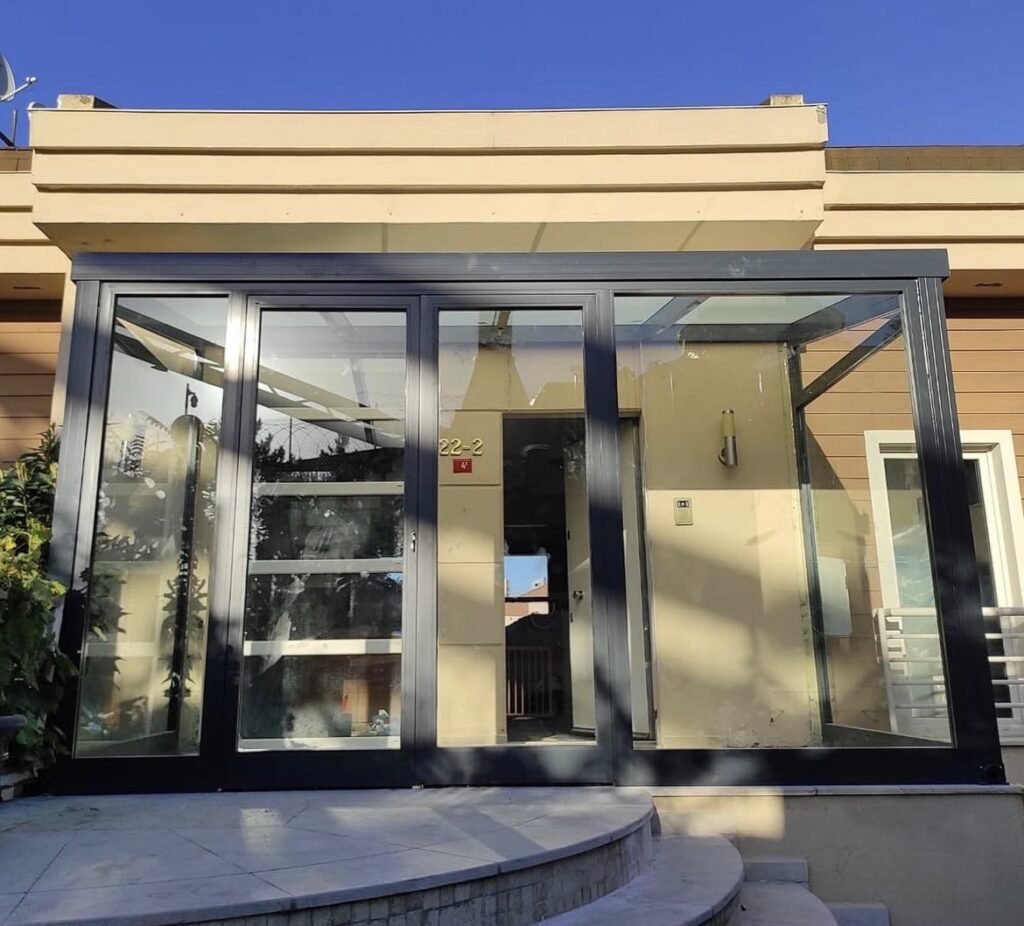 kocaeli kış bahçesi modern cam kış bahçesi uygulaması alüminyum sistem
