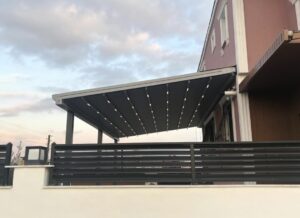 Çatalca pergola kış bahçesi açılır kapanır motorlu pergola teras kapama sistemi