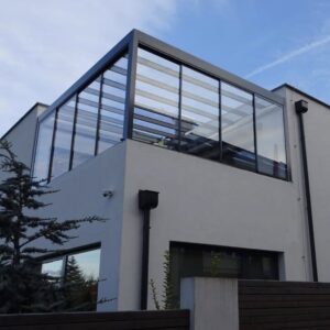 İzmir kış bahçesi modern cam teras sistemi Nur Kış Bahçesi villa projesi