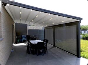 Nilüfer açılır kapanır kış bahçesi otomatik pergola sistem