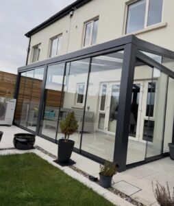 Mudanya kış bahçesi sistemleri cam ve şeffaf modern kış bahçesi uygulaması