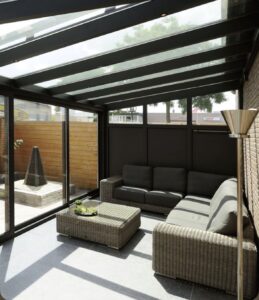 Kestel cam kış bahçesi şeffaf modern kış bahçesi sistemi uygulaması