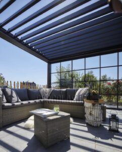 Mustafakemalpaşa bioklimatik pergola modern kış bahçesi sistemleri açılır tavan