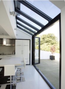 Bigadiç kış bahçesi cam tavanlı modern veranda sistemi