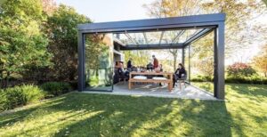 Çukurova kış bahçesi pergola cam tavan sistemi