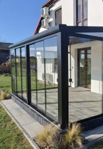İstanbul kış bahçesi cam sistem modern alüminyum tasarım