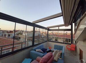 İstanbul kış bahçesi pergola sistem açılır kapanır tavan