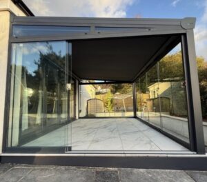 Dazkırı kış bahçesi sürgülü cam sistem modern tasarım