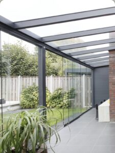 Basmakçı kış bahçesi sürme cam sistemi