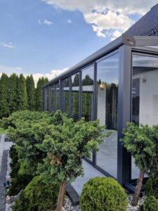 Bayat kış bahçesi sürme cam sistemi