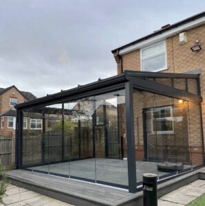 Sandıklı pergola kış bahçesi cam tavan sistemi