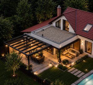 Kahramankazan villa teras kış bahçesi sistemi