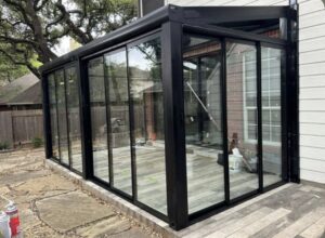 Sultandağı sürgülü cam kış bahçesi modeli modern alüminyum sistem