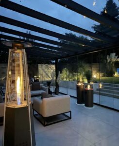 Diyadin bahçe için cam kapalı kış bahçesi ve modern veranda sistemi