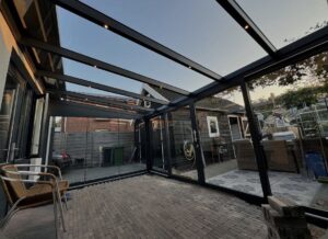 Doğubayazıt sürgülü cam kış bahçesi sistemi modern kapalı alan