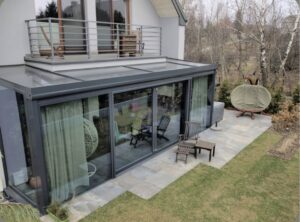 Eskil cam tavanlı kış bahçesi modern veranda sistemi