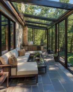 Güdül villa teras kış bahçesi modeli
