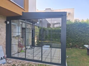 Ayaş kış bahçesi sürgülü cam sistemi