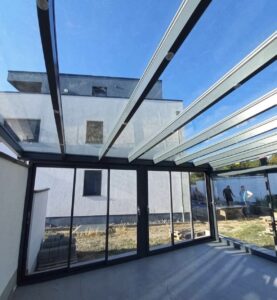 Sincan cam tavan kış bahçesi sistemi ve teras kapatma uygulaması