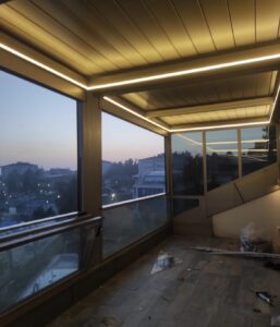 Kurtköy bioklimatik teras kış bahçesi ve pergola uygulamamız