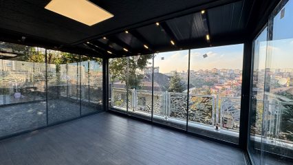 teras kapama modelleri kış bahçesi cam ve sandviç panel sistemleri