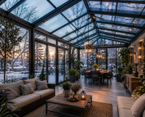 Kızılören pergola kış bahçesi cam tavan sistemi