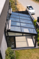 Camlı kış bahçesi modeli - modern alüminyum cam kış bahçesi uygulaması