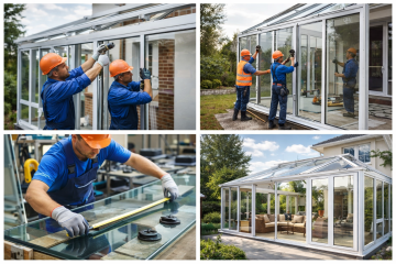 kış bahçesi yapım aşamaları cam montajı ve alüminyum sistem kurulum süreci