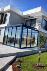 Eceabat modern kış bahçesi cam kış bahçesi sistemleri teras kış bahçesi uygulaması