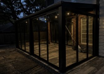 Etimesgut modern kış bahçesi gece görünümü