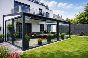 Eminönü kış bahçesi modern cam sistem villa teras kapama uygulaması