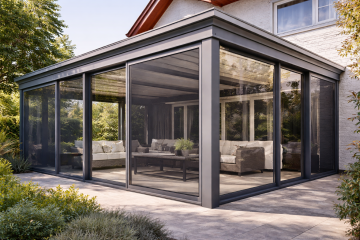 kış bahçesi sineklik sistemi modern cam kapama kış bahçesi