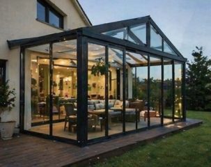 Erdek kış bahçesi alüminyum cam sistem veranda kapama