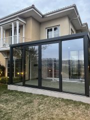 Havsa kış bahçesi sürgülü cam sistem modern uygulama