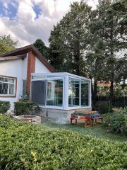 kış bahçesi sineklik sistemi modern cam kapama kış bahçesi uygulaması