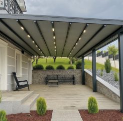 Pergola kış bahçesi açılır kapanır tavan sistemi