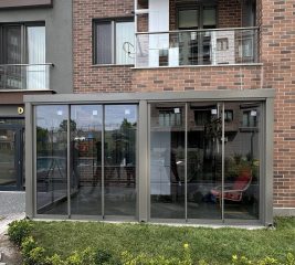 Sandviç panel kış bahçesi modern tasarım camlı veranda sistemi